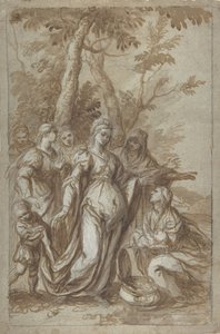 Znalezienie Mojżesza, ca. 1671. autorstwa Giovanni Stefano Danedi