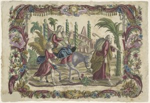 W locie do Egiptu La fuga de Jesus Christo en Egypto / Ucieczka Pana naszego Jezusa Chrystusa do Egiptu (tytuł na obiekcie)
