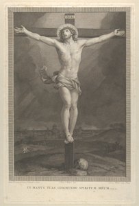 Chrystus ukrzyżowany na krzyżu, czaszka u podstawy, ca. 1770-1803.