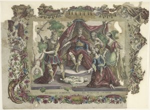 Het orde van Solomon Wyrok Salomona / El juycio de Salomon (tytuł na przedmiocie) autorstwa Giovanni Volpato