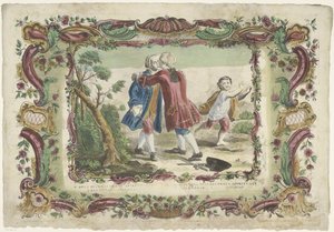 Przebaczenie grzechów V. opus misericordiae spiritualis / La quinta obra misericordia spirituale (tytuł na przedmiocie) Duchowe dzieła miłosierdzia (tytuł serii) autorstwa Giovanni Volpato