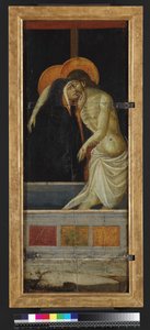 Pieta, rewers (tempera i złoto na panelu)