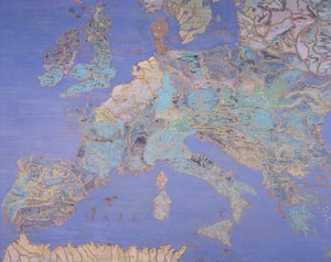 Mapa Europy w XVI wieku, z 
