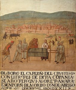 Pielgrzymka Compagnia del Crocifisso do Loreto, I poł. XVI w. autorstwa Giovanni del Leone