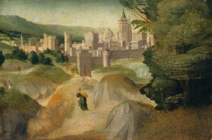 Sceny z legendy, prawdopodobnie ok. 15151520. autorstwa Giovanni di Lorenzo Larciani