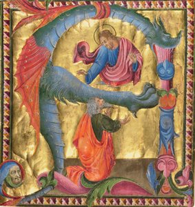 Początek A: Chrystus ukazujący się Dawidowi autorstwa Giovanni di Paolo