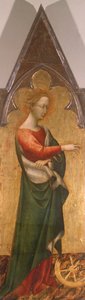 Poliptyk ze św. Katarzyna z Aleksandrii autorstwa Giovanniego di Paolo (ok. 1403-1482), fragment autorstwa Giovanni di Paolo