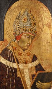 Św. Ambroży, 1465-70. autorstwa Giovanni di Paolo