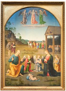 Pokłon Trzech Króli (olej na drewnie) autorstwa Giovanni di Pietro (c.1450 1529)