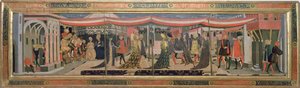 Front z Adimari Cassone przedstawiający scenę ślubu przed baptysterium, ok. 1450 (tempera na panelu) (zob. także 62295, 123484-6)