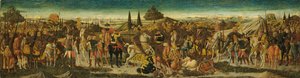 Scena batalistyczna, od frontu kasetonu autorstwa Giovanni di Ser Giovanni Scheggia