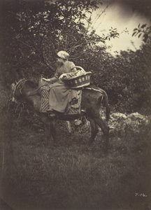 Wieśniaczka na osiołku, 1870.