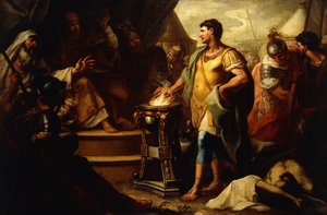 Mucius Scaevola autorstwa Girolamo Brusaferro