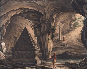 Scenografia do opery Romeo i Julia Ch. Gounoda. autorstwa Girolamo Magnani
