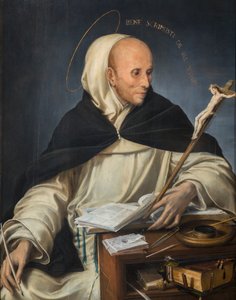 Portret zakonnika przebranego za św. Tomasza z Akwinu