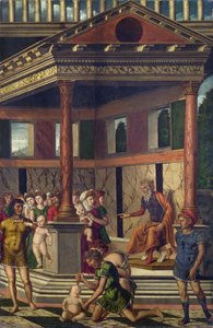 Mocetto, Girolamo (ok. 1458-1531) Masakra niewiniątek z Herodem Olej na płótnie ok. 1510-1520 National Gallery, Londyn 67,9x44,5