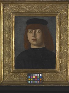 Portret mężczyzny (olej na drewnie)