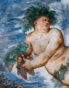Alegoria jesieni, Detal fresków Girolamo Romanino (ok. 1484-po 1559), na zlecenie Bernardo Clesio autorstwa Girolamo Romanino