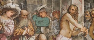 Aleja Środkowa, Piąte Przęsło Południowe, Biczowanie Chrystusa, Jerome Romanino autorstwa Girolamo Romanino