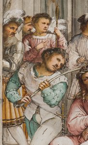 Nawa Środkowa, Czwarte Przęsło Południowe, Koronacja Cierniowa, Girolamo Romanino autorstwa Girolamo Romanino