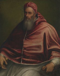 Papież Juliusz III (dawniej zwany Papieżem Paweł III) autorstwa Girolamo Sicciolante (circle of)