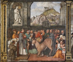 Cud muła, Ściana Północna, Szkoła Świętego, detal z 2195188 autorstwa Girolamo Tessari