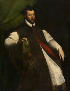 Portret prałata, połowa XV wieku (olej na płótnie) autorstwa Girolamo da Carpi