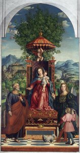 Madonna z Parasolem autorstwa Girolamo dai Libri, Muzeum Castelvecchio autorstwa Girolamo dai Libri