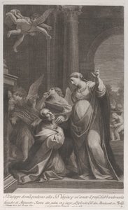 Św. Józef prosząc Dziewicę o przebaczenie za myśl o jej opuszczeniu..., 1760-1800.