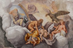 Bogowie Olimpu, Koń Trojański, Komnata Troi (Sala di Troia)
