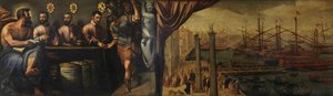 Św. Marek pomaga trzem sędziom w rekrutacji milicji dla floty, ok. 1586 autorstwa Giulio Angolo del Moro