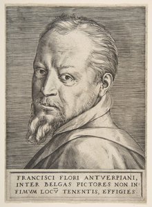 Portret popiersia Fransa Florisa, 1531-76. autorstwa Giulio Bonasone