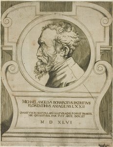 Michał Anioł autorstwa Giulio Bonasone