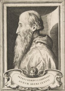 Portret kardynała Pietro Bembo zwrócony w lewo, 1572. autorstwa Giulio Bonasone