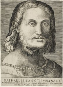 Portret Rafaela autorstwa Giulio Bonasone