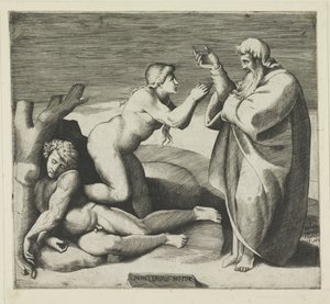 Stworzenie Ewy autorstwa Giulio Bonasone