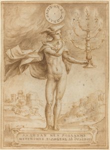 Studium dla Harpokratesa (Silence God Cole) autorstwa Giulio Bonasone