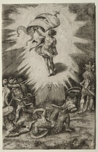 Zmartwychwstanie, 1561. autorstwa Giulio Bonasone