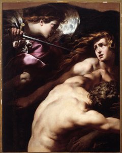 Adam i Ewa (olej na płótnie)
