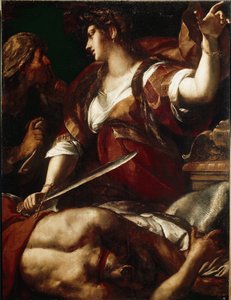 Judyta i Holofernes (olej na płótnie)