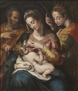 La Sainte Famille et Sainte Catherine - Święta Rodzina ze Świętą Katarzyną, autorstwa Procaccini, Giulio Cesare (1574-1625). Olej na płótnie. Wymiar : 77x67 cm. Muzeum Narodowe w Sztokholmie autorstwa Giulio Cesare Procaccini