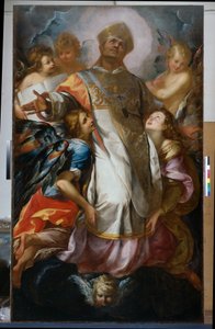Św. Karol w chwale autorstwa Giulio Cesare Procaccini