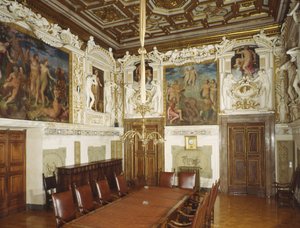 Sala Czterech Pór Roku autorstwa Giulio Mazzoni