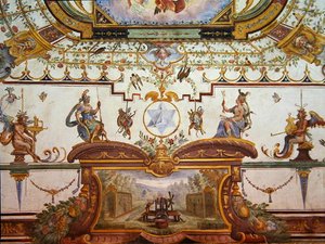 Płyta sufitowa ze Stanzino delle Matematiche (fresk z temperą) (zob. 254070 i 254072-3)