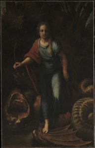 Święta Małgorzata, ok. 1518 r. (olej na płótnie) autorstwa Giulio & Raffaello Sanzio (1483 1520) Romano