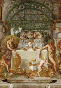 Bachanalia (świeże) autorstwa Giulio Romano