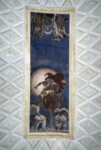 Sufit sali słonecznej pałacu Té w Mantui autorstwa Giulio Romano