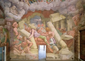 Komnata Gigantów autorstwa Giulio Romano