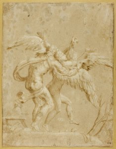 Dedal i Ikar autorstwa Giulio Romano