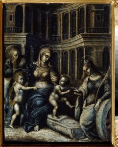 "The Holy Family with Saint Catherine"" Obraz Giulio Pippi de